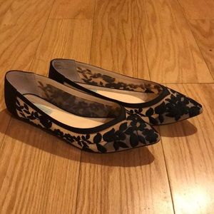 Betsey Johnson Leah flats black lace